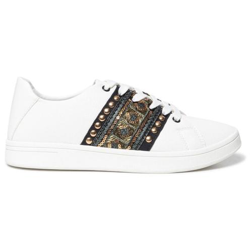 Shoes_cosmic_exotic Gold Femme Desigual 20sskp28 Blanc