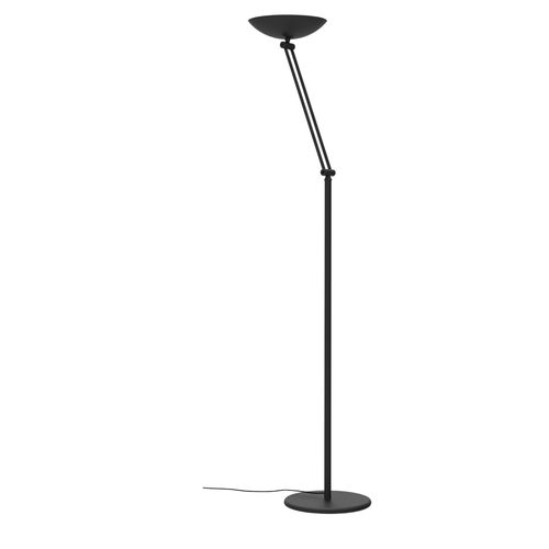 Lampadaire Led En Métal H 186 Cm Noir