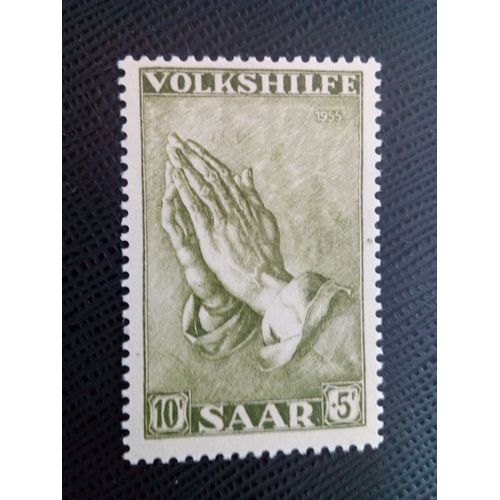 Timbre Allemagne - Sarre. Yt 348 Service Social: Peintures 1955 ( 0010505 )