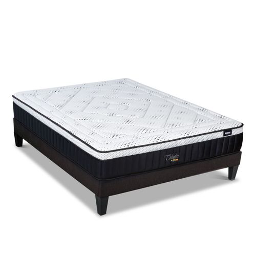 Ensemble 140x190 Matelas + Sommier Bois