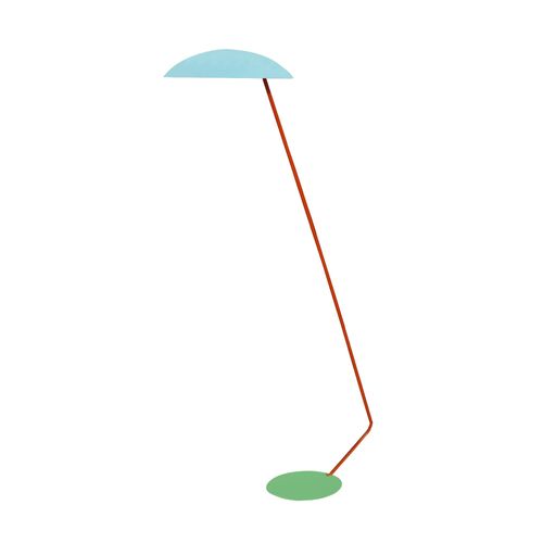 Lampadaire Liseuse Métal Bleu 85 Cm