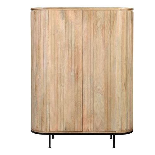 Menton-Buffet Haut 2 Portes En Bois De Manguier Rmassif