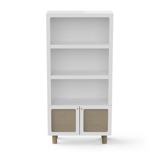 Bibliothèque 2 Tablettes Et 2 Portes H175,5 Cm