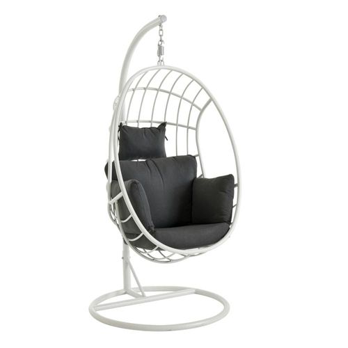 Fauteuil Suspendu Design Avec Support En Aluminium Blanc