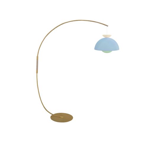 Lampadaire Métal Crème,Bois 245 Cm