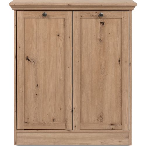 Buffet 2 Portes Effet Chêne 80 Cm