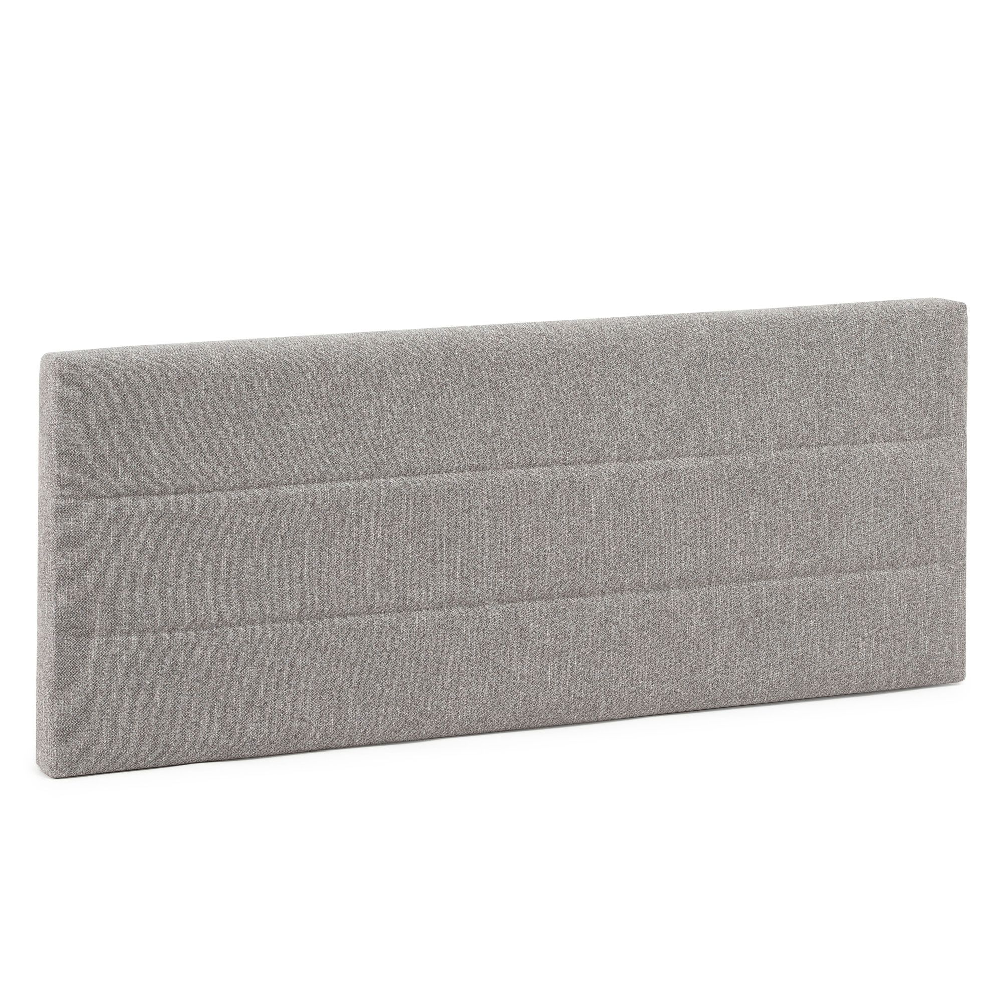 Tête De Lit Tapissée Miconos 140x60cm Couleur Gris
