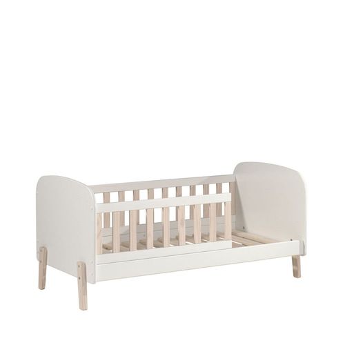 Drawer - Aulia - Lit Enfant Avec Barrières En Bois 70x140cm - Blanc