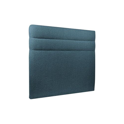 Prestige Literie - Tete De Lit Lignes Bouclette Gris - Ep 10 Cm Rembourré - Bleu