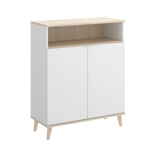 Buffet Effet Bois Blanc Et Chêne