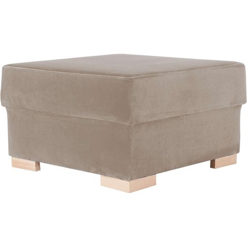 Pouf Tissu Beige H. Assise 40 Cm Rembourré