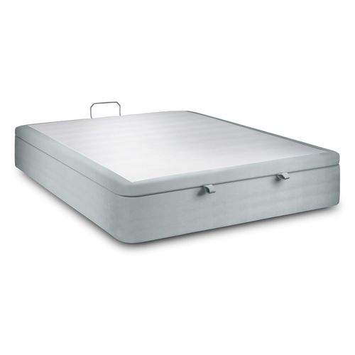 Sommier Coffre Velours Gris Clair H39cm