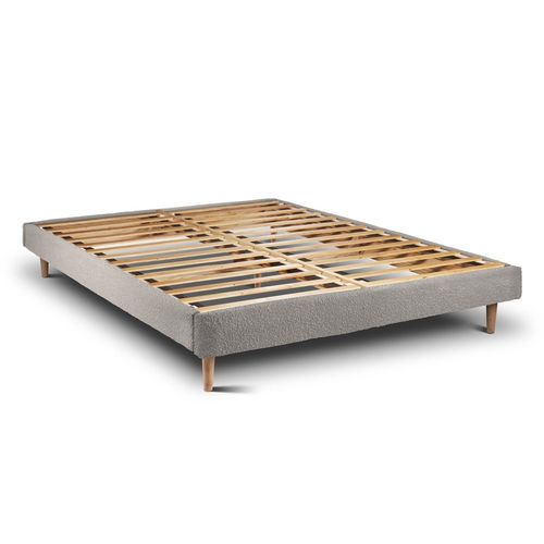 Sommier Kit Bouclette Gris 200x200 H29cm
