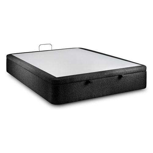 Sommier Coffre Bouclette Noir 200x200 H39cm