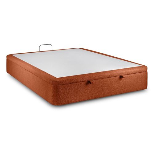 Sommier Coffre Bouclette Terracotta 200x200 H39cm