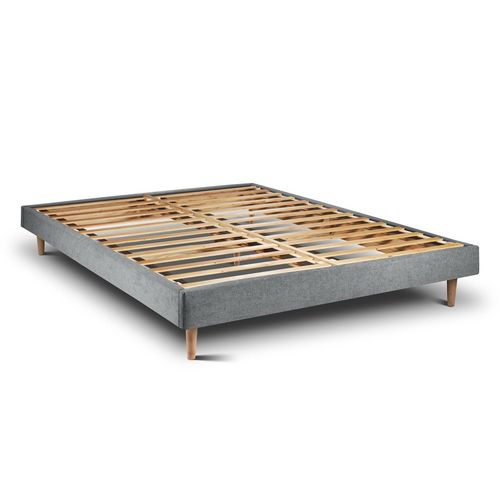 Sommier Kit Tissu Gris Anthracite 200x200 H29cm