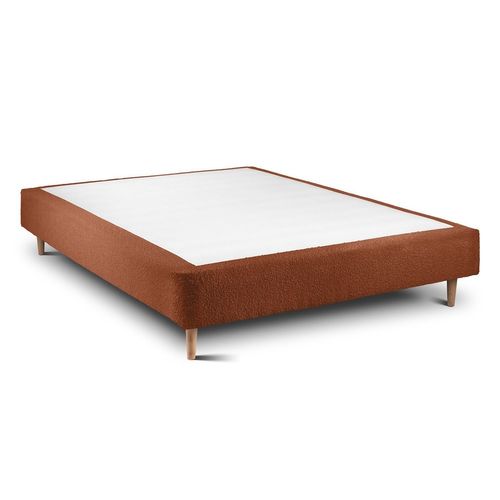 Sommier Tapissier Bouclette Terracotta 160x200 H35cm