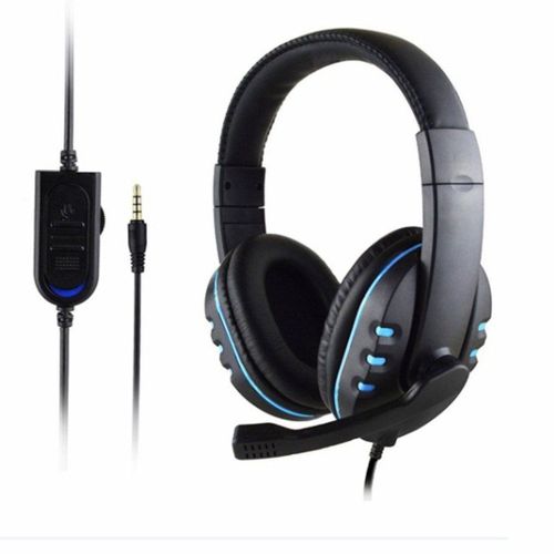 Casque Pour Caisson De Basses De Jeu D'ordinateur Portable Manger Jeu Casque Poulet Casque Filaire Écouteurs-Bleu Noir