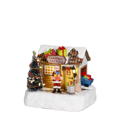 Village de noël miniature usine de cadeau H14