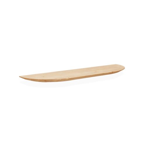Étagère Arrondie En Bois De Sapin Flottant Marron 80x3,2cm