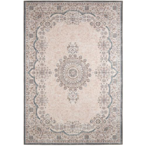 Tapis Vintage Motif Orient Effet Usé Rose Pastel ¿ 160x230