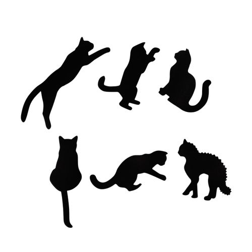 Set d'aimants Chat noir aimant 1 x 1 x 0 cm