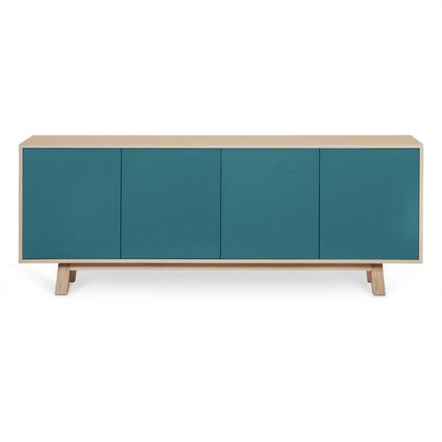 Buffet Bas 4 Portes 200 Cm, En Frêne