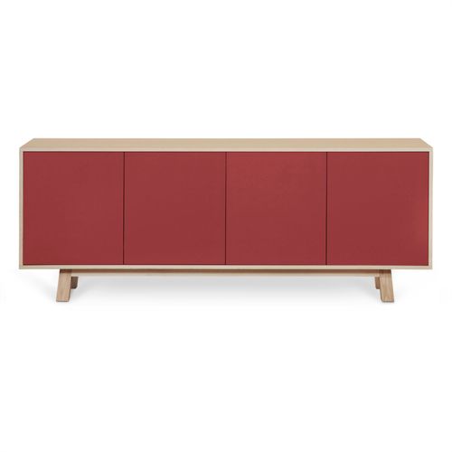Buffet Bas 4 Portes 200 Cm, En Frêne