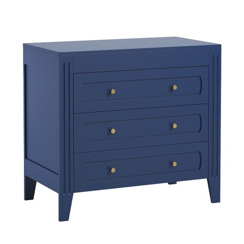 Commode 3 Tiroirs Avec Moulures L100 X H92cm