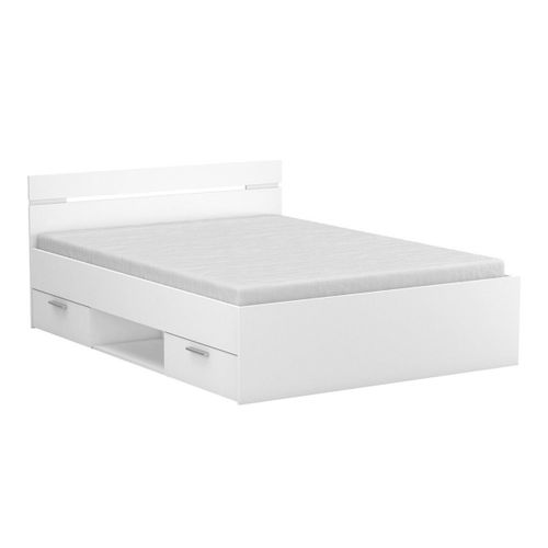 Lit 2 Tiroirs 1 Niche - 140x190 Cm