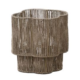 Cache-Pot D'intérieur En Fibres Naturelles Beige