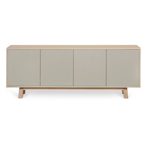 Buffet Bas 4 Portes 200 Cm, En Frêne