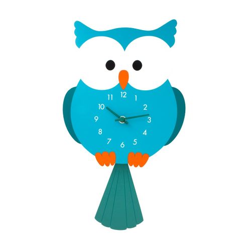 Horloge Chouette bois 0 x 3 x 35 cm