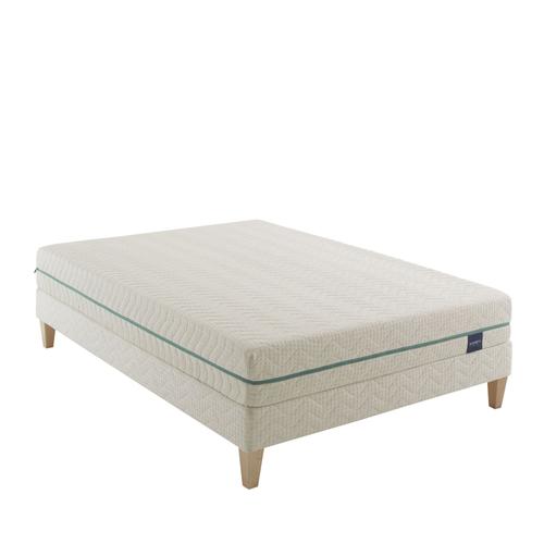 Ensemble Matelas Naturel Latex, Sommier Et Pieds 160x200