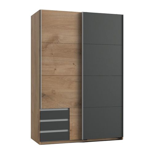 Armoire 2 Portes Coulissantes - L135 Cm