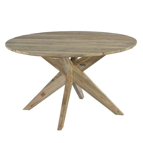 Table Ronde En Teck Recyclé D 135 Cm Sakai