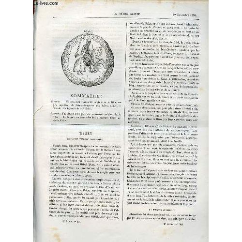 La Terre Sainte N°45 3e Série 9e Année N°200 1er Nov.1883 - Sichem Deuxième Tableau Historique - Un Prétendu Manuscrit Original De La Bible Le Deutéronome Offert Au British Museum - Le Temple La(...)