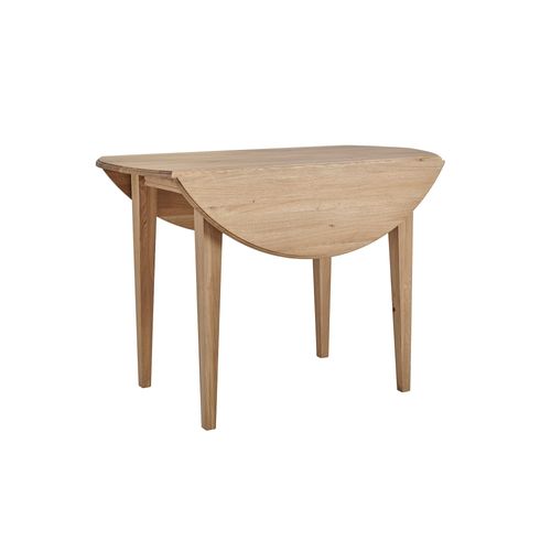 Table Ronde À Volets En Chêne Massif D105 Cm