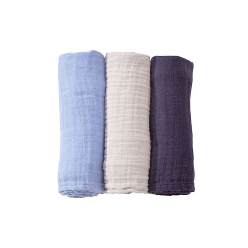 3 Langes Bleu Pastel Bébé Bleu