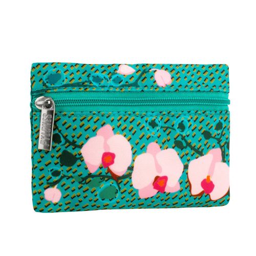 Porte monnaie bleu turquoise polyester 12 x 0 x 8 cm