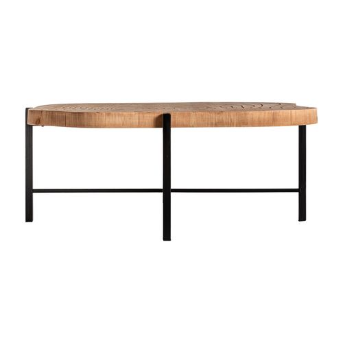 Table Basse En Bois De Sapin 83x74x32 Cm