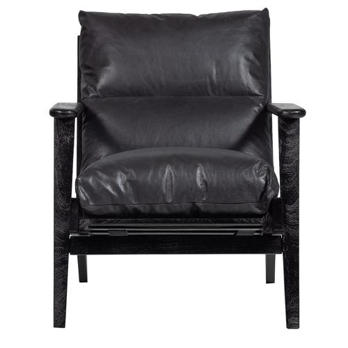 Fauteuil En Cuir Noir