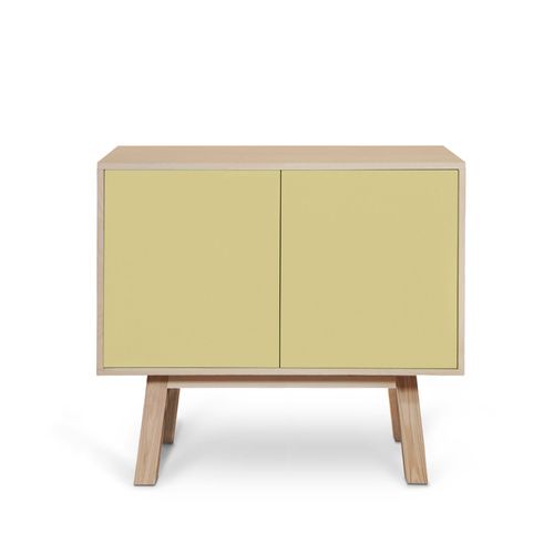 Buffet En Frêne 2 Portes 100 Cm, Hauteur 94 Cm