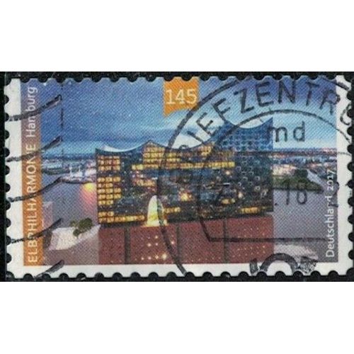 Allemagne 2017 Oblitéré Used Philharmonie De L'elbe À La Lumière Du Soir Y&t De 3073 Su