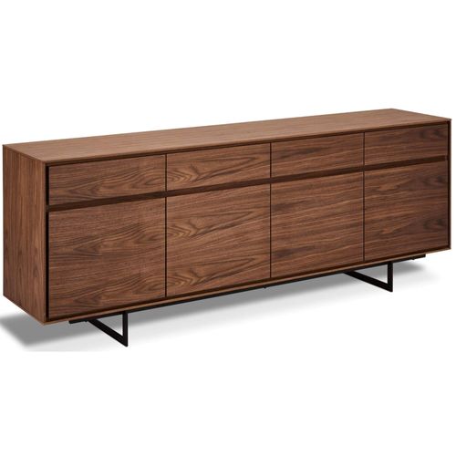 Buffet 4 Portes 4 Tiroirs En Effet Bois Et Métal