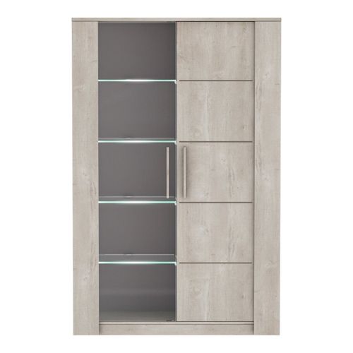 Vaisselier 2 Portes Décor Chêne Campagne - L114 X H175,8 Cm