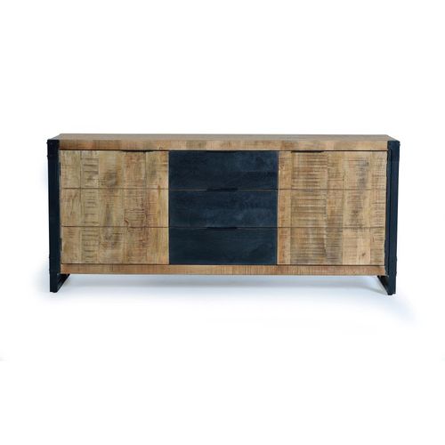 Buffet En Bois D'acacia Et Métal