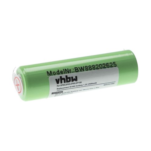 vhbw Batterie compatible avec Braun EP100, EP50, EP60, EP80, Exact Power rasoir tondeuse électrique (2500mAh, 1,2V, NiMH)