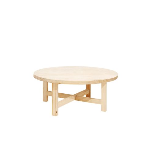 Table Basse En Bois De Sapin Naturel Ø60x40cm