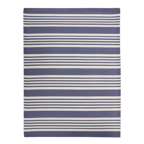 Tapis D'extérieur À Rayures Bleu 180x240